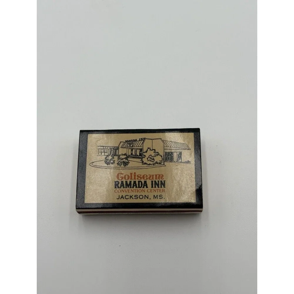 Vtg  Matchbook Box Cover Colliseum Ramada Inn Convention Center Jackson, MS